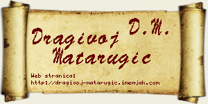 Dragivoj Matarugić vizit kartica